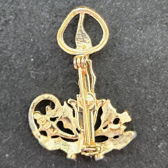 Vintage 1950's Christmas Candle PIn - Picture 2 of 4